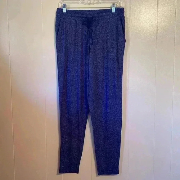 Natori Heathered Blue Drawstring Jogger Pants Size Medium. - Picture 1 of 8